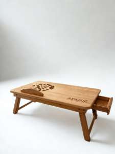 desk with mini storage compartment